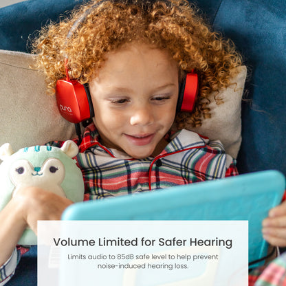 سماعة PuroQuiet Plus لاسلكية للأطفال بعزل ضوضاء ANC وحد صوت 85dB